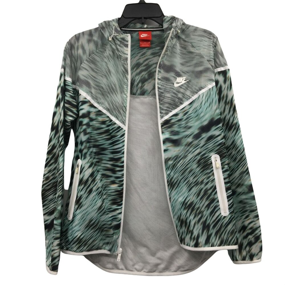 Nike Tech Hyperfuse Windrunner Jacket Aqua Full Z… - image 7